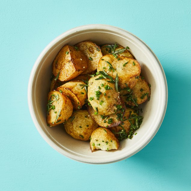 Roasted Potatoes With Herb Oil