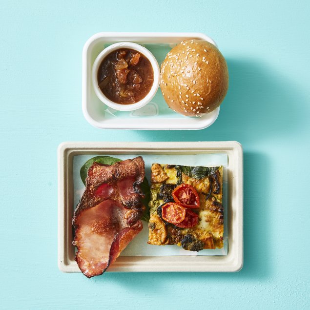 Potts Point Bacon & Frittata Plate | Breakfast Catering Delivered